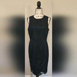 Ann Taylor navy formal dress - size 10
